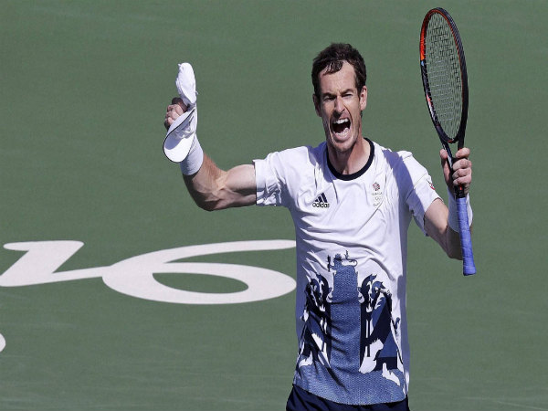 Andy Murray, of England, raises his arms after defeating Kei Nishikori, of Japan Andy Murray, of England, raises his arms after defeating Kei Nishikori, of Japan