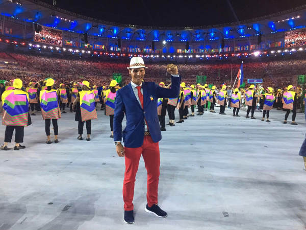 Rafael during the Rio Olympics 2016 opening ceremony Rafael during the Rio Olympics 2016 opening ceremony