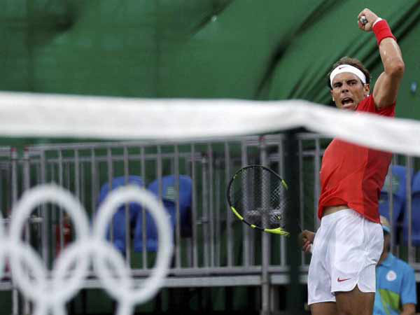 File photo: Rafael Nadal celebrates after winning a point at Rio Olympics 2016 File photo: Rafael Nadal celebrates after winning a point at Rio Olympics 2016