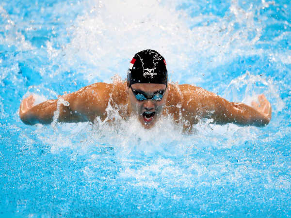 Singapore's Joseph Schooling in action in the Men's 100m butterfly category (Image courtesy: Olympics Twitter handle) Singapore's Joseph Schooling in action in the Men's 100m butterfly category (Image courtesy: Olympics Twitter handle)