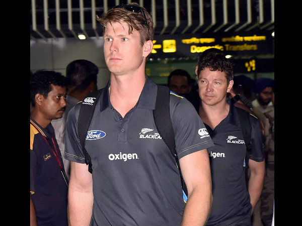 James Neesham arrives at Kolkata