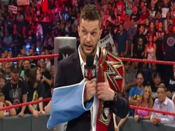 Finn Balor suffered a shoulder injury (image courtesy WWE) Finn Balor suffered a shoulder injury (image courtesy WWE)