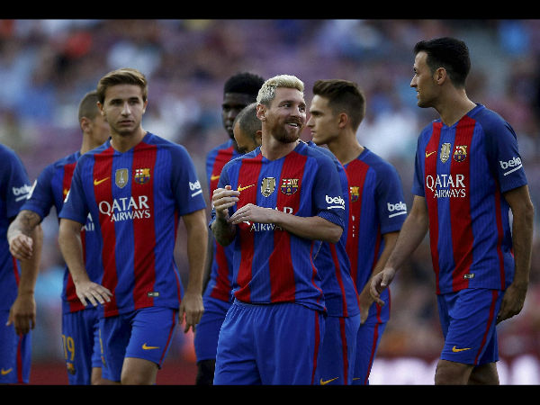 File photo: Lionel Messi (centre) along with his teammates File photo: Lionel Messi (centre) along with his teammates