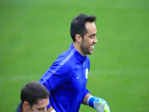 Claudio Bravo at Manchester training (Image courtesy: Manchester City Twitter handle) Claudio Bravo at Manchester training (Image courtesy: Manchester City Twitter handle)