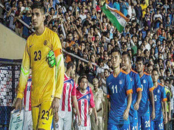 Gurpreet Singh Sandhu leading the Indian team (Image courtesy: Gurpreet Singh Twitter handle) Gurpreet Singh Sandhu leading the Indian team (Image courtesy: Gurpreet Singh Twitter handle)