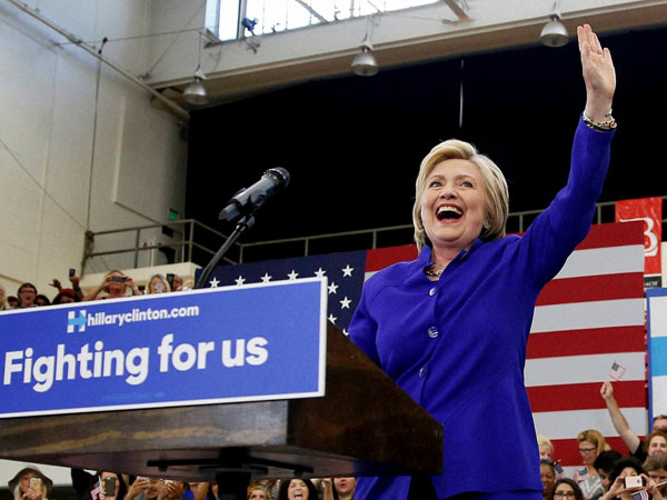 We're in a strong position: Hillary We're in a strong position: Hillary