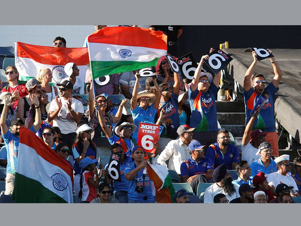 A file picture of Indian fans cheering their team during a match A file picture of Indian fans cheering their team during a match