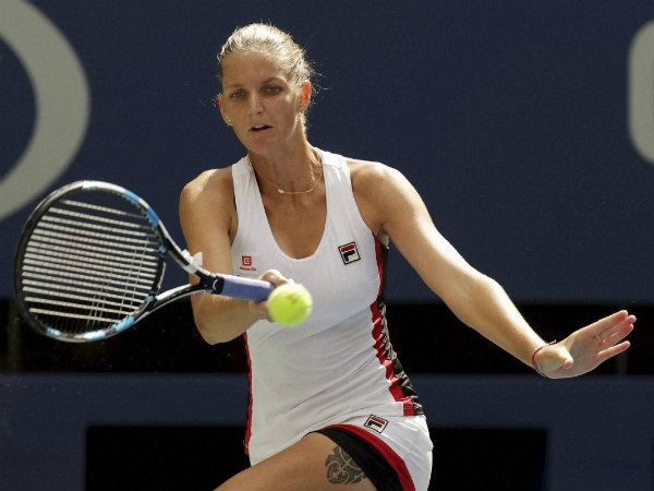 Karolina Pliskova in action at US Open Karolina Pliskova in action at US Open