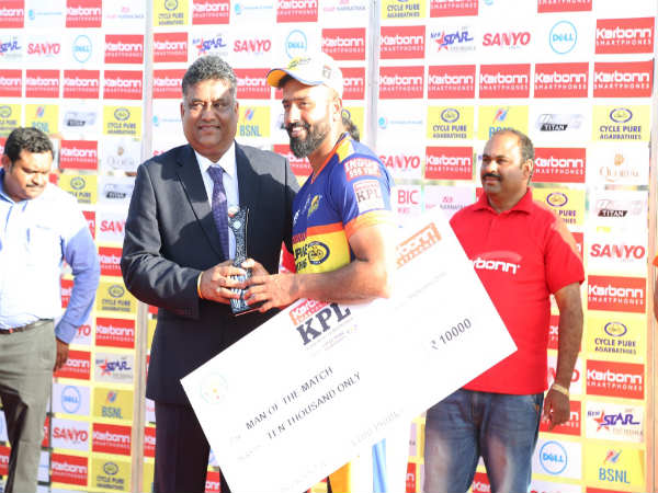 Man of the Match Rajoo Bhatkal Man of the Match Rajoo Bhatkal