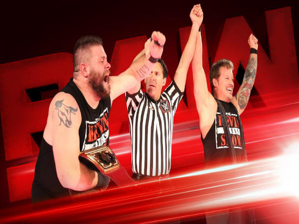 Owens fled away with his title last night (image courtesy WWE.com) Owens fled away with his title last night (image courtesy WWE.com)