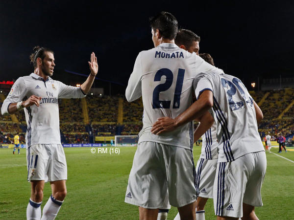 Real Madrid players celebrate (Image courtesy: Real Madrid Twitter handle) Real Madrid players celebrate (Image courtesy: Real Madrid Twitter handle)