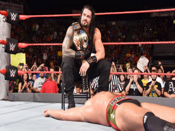 Roman Reigns defended his US title against Rusev (image courtesy: wwe.com) Roman Reigns defended his US title against Rusev (image courtesy: wwe.com)