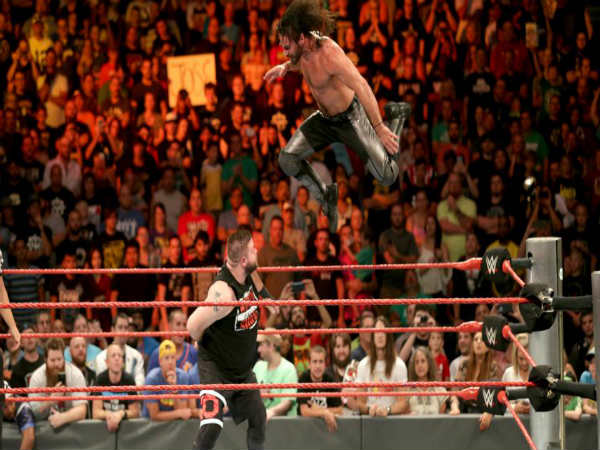 Seth Rollins (top) and Kevin Owens (Image courtesy: wwe.com) Seth Rollins (top) and Kevin Owens (Image courtesy: wwe.com)