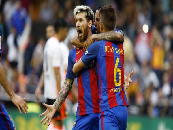 Lionel Messi celebrates after scoring (Image courtesy: FC Barcelona Twitter handle) Lionel Messi celebrates after scoring (Image courtesy: FC Barcelona Twitter handle)