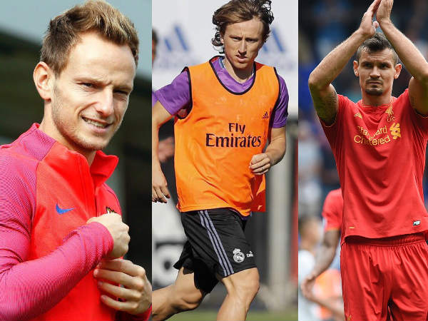 From left: Ivan Rakitic, Luka Modric and Dejan Lovren (Image courtesy: Ivan Rakitic, Luka Modric and Liverpool Twitter handles) From left: Ivan Rakitic, Luka Modric and Dejan Lovren (Image courtesy: Ivan Rakitic, Luka Modric and Liverpool Twitter handles)
