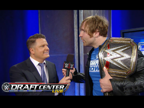 Dean Ambrose was the former champion (image courtesy Youtube) Dean Ambrose was the former champion (image courtesy Youtube)