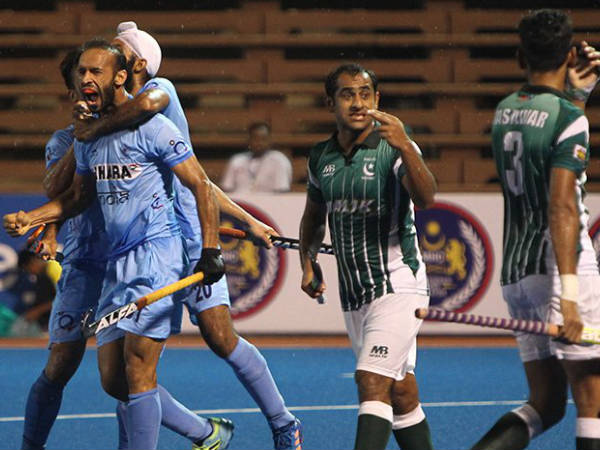 Indian players (left) celebrate (Image courtesy: Hockey India Twitter handle) Indian players (left) celebrate (Image courtesy: Hockey India Twitter handle)