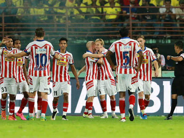 Atletico Madrid players (Image courtesy: ISL Twitter handle) Atletico Madrid players (Image courtesy: ISL Twitter handle)