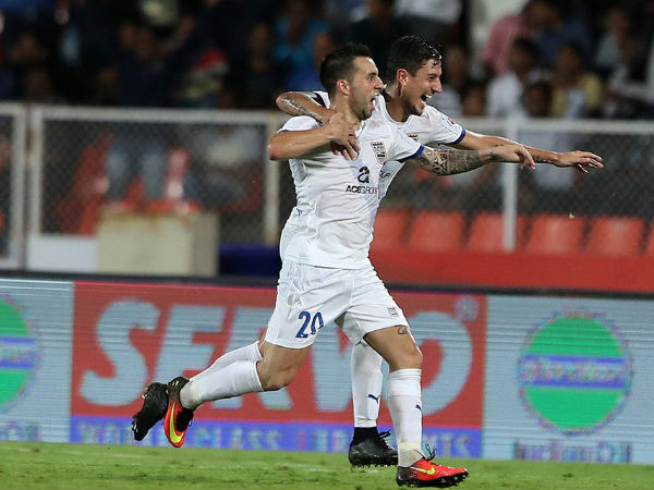 Mumbai City FC players celebrate (Image courtesy: Indian Super League Twitter handle) Mumbai City FC players celebrate (Image courtesy: Indian Super League Twitter handle)