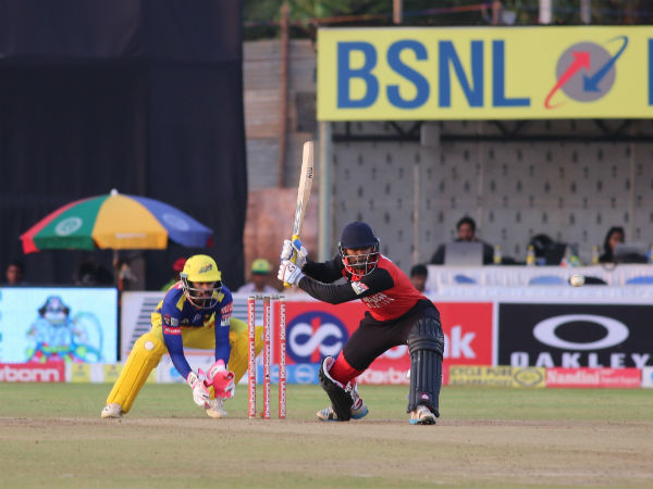 KB Pawan of Bellary in action KB Pawan of Bellary in action