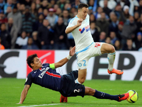 Thiago Silva challenges for the ball Thiago Silva challenges for the ball