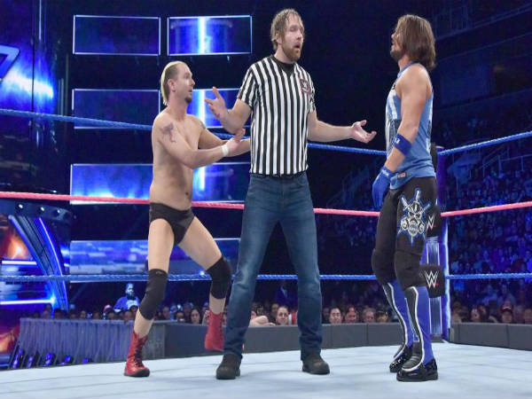 Dean Ambrose acted as the special guest referee (Image courtesy: WWE) Dean Ambrose acted as the special guest referee (Image courtesy: WWE)