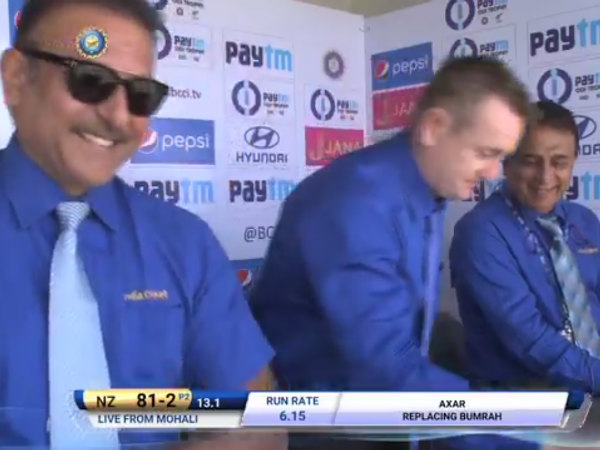 From Left: Ravi Shastri, Scott Styris and Sunil Gavaskar (Image courtesy: BCCI Twitter handle) From Left: Ravi Shastri, Scott Styris and Sunil Gavaskar (Image courtesy: BCCI Twitter handle)