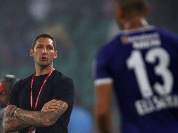 Marco Materazzi (left) (Image courtesy: ISL Twitter handle) Marco Materazzi (left) (Image courtesy: ISL Twitter handle)