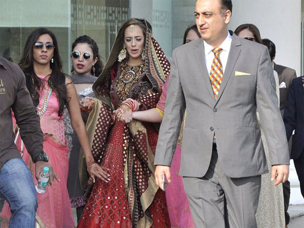 Hazel Keech in her bridal avatar