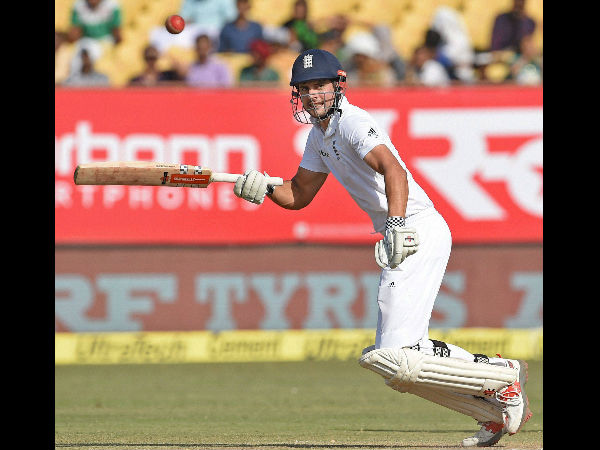 Rajkot Test, Day 5: Cook slams 30th Test ton, Mishra strikes twin blows Rajkot Test, Day 5: Cook slams 30th Test ton, Mishra strikes twin blows
