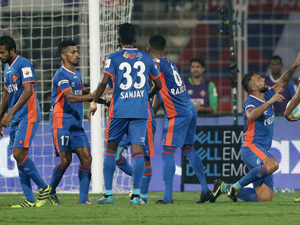 FC Goa players celebrate (Image courtesy: ISL Twitter handle) FC Goa players celebrate (Image courtesy: ISL Twitter handle)
