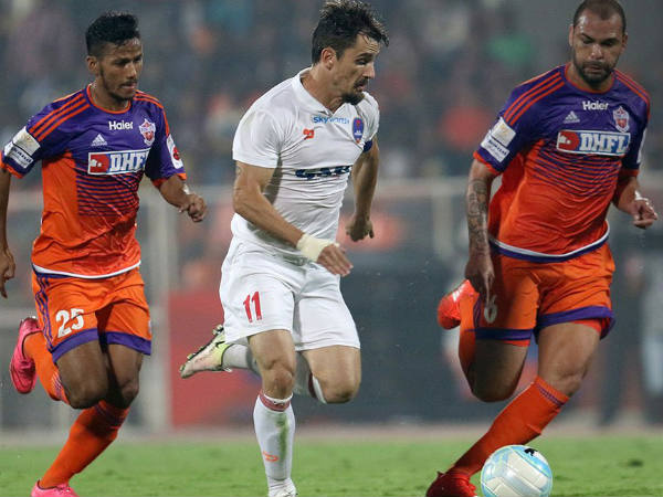 Delhi Dynamos Vs FC Pune City (Image courtesy: ISL Twitter handle) Delhi Dynamos Vs FC Pune City (Image courtesy: ISL Twitter handle)
