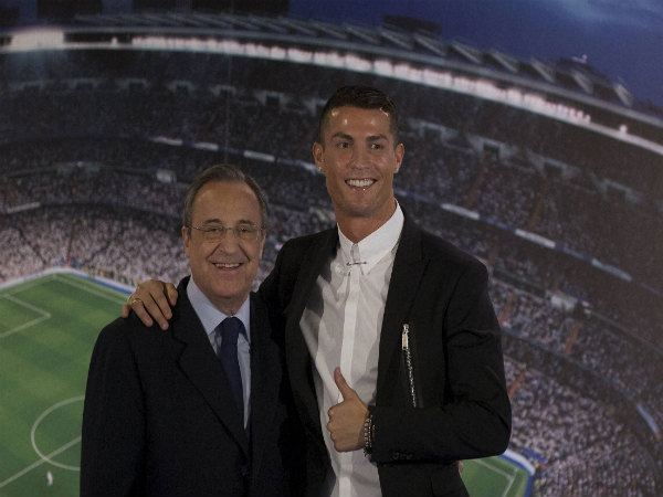 From left: Florentino Perez and Cristiano Ronaldo From left: Florentino Perez and Cristiano Ronaldo