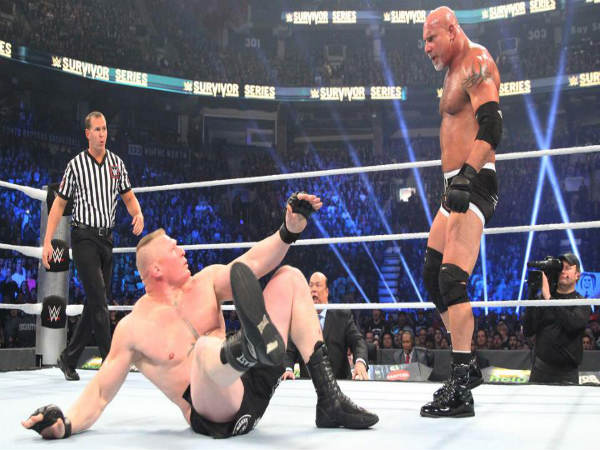 Brock Lesnar and Goldberg (Image courtesy wwe.com) Brock Lesnar and Goldberg (Image courtesy wwe.com)