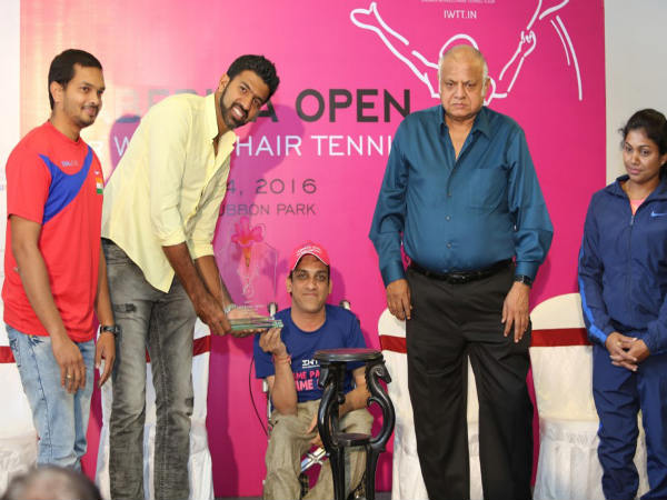 Rohan Bopanna (left) at the press conference of wheelchair tennis tournament on Tuesday, Nov 29 Rohan Bopanna (left) at the press conference of wheelchair tennis tournament on Tuesday, Nov 29