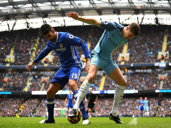 Diego Costa (left) goes past John Stones (Image courtesy: Chelsea Twitter handle) Diego Costa (left) goes past John Stones (Image courtesy: Chelsea Twitter handle)