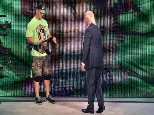 John Cena and Ric Flair (Image courtesy: WWE Twitter handle) John Cena and Ric Flair (Image courtesy: WWE Twitter handle)