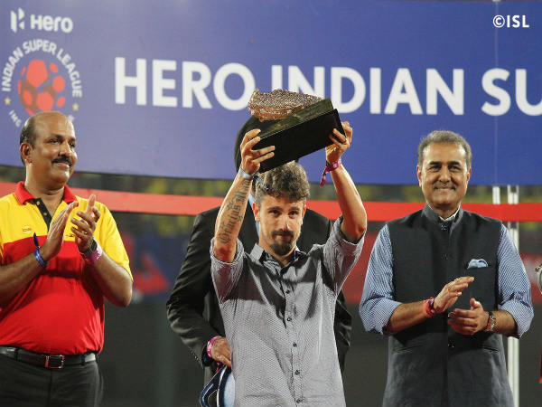 Marcelinho wins Golden Boot Award (mage courtesy: ISL Twitter handle) Marcelinho wins Golden Boot Award (mage courtesy: ISL Twitter handle)