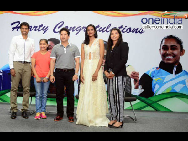 PV Sindhu, Sakshi Malik and Dipa Karmakar PV Sindhu, Sakshi Malik and Dipa Karmakar