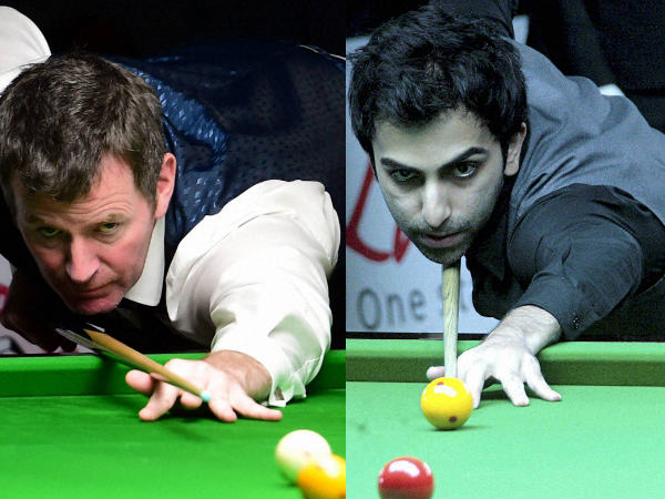 From left: Peter Gilchrist and Pankaj Advani From left: Peter Gilchrist and Pankaj Advani