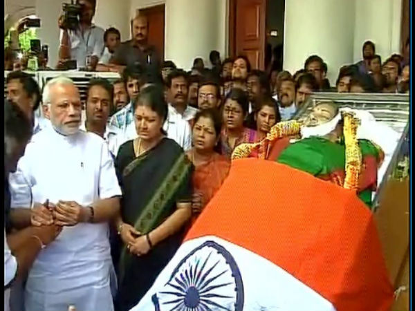 PM pays tribute to Jayalalithaa PM pays tribute to Jayalalithaa
