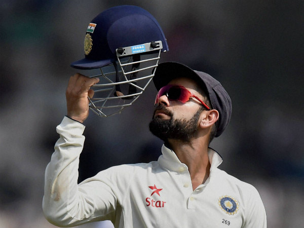 Virat Kohli looks at his helmet during the 5th day's play of the 5th Test against England on Tuesday (December 20) Virat Kohli looks at his helmet during the 5th day's play of the 5th Test against England on Tuesday (December 20)