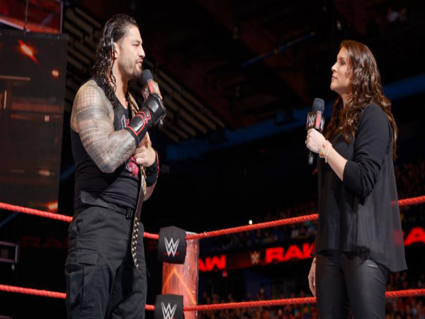 Roman Reigns (left) with Stephanie McMahon (Image courtesy: wwe.com) Roman Reigns (left) with Stephanie McMahon (Image courtesy: wwe.com)