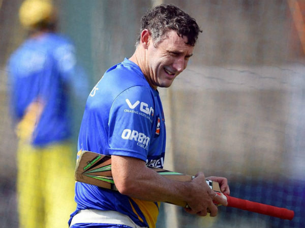 File photo: David Hussey, in Chennai Super Kings' (CSK) jersey during IPL in 2014 File photo: David Hussey, in Chennai Super Kings' (CSK) jersey during IPL in 2014