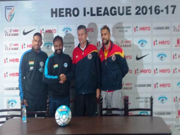 Minerva (left) Vs East Bengal (Image courtesy: I-League Twitter handle) Minerva (left) Vs East Bengal (Image courtesy: I-League Twitter handle)