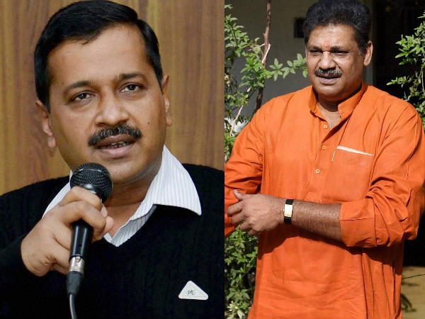 From left: Arvind Kejriwal and Kirti Azad From left: Arvind Kejriwal and Kirti Azad