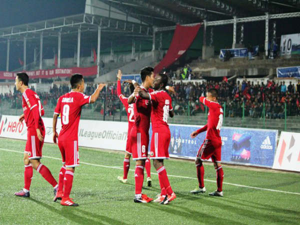 Lajong players celebrate (Image courtesy: I-League Twitter handle) Lajong players celebrate (Image courtesy: I-League Twitter handle)