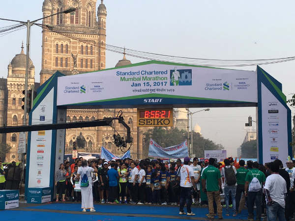 Standard Chartered Mumbai Marathon (Image courtesy: Mumbai Marathon official Twitter handle) Standard Chartered Mumbai Marathon (Image courtesy: Mumbai Marathon official Twitter handle)