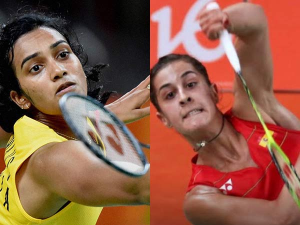 Carolina Marin and PV Sindhu Carolina Marin and PV Sindhu