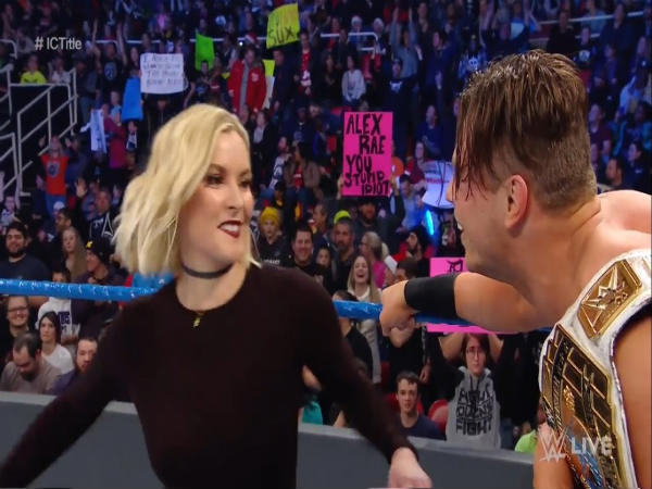 Renee slapping the Miz (Image courtesy: Youtube) Renee slapping the Miz (Image courtesy: Youtube)